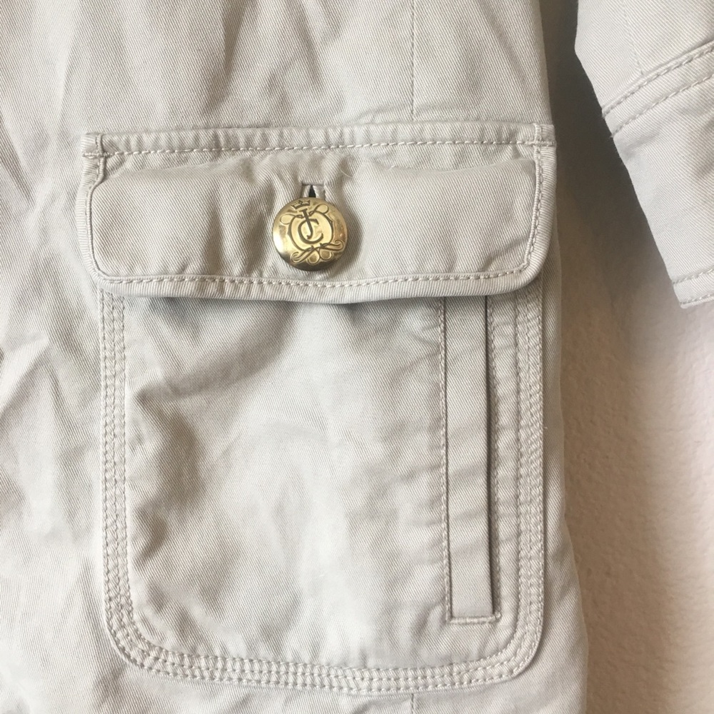 Juicy Couture Tan Short trench coat